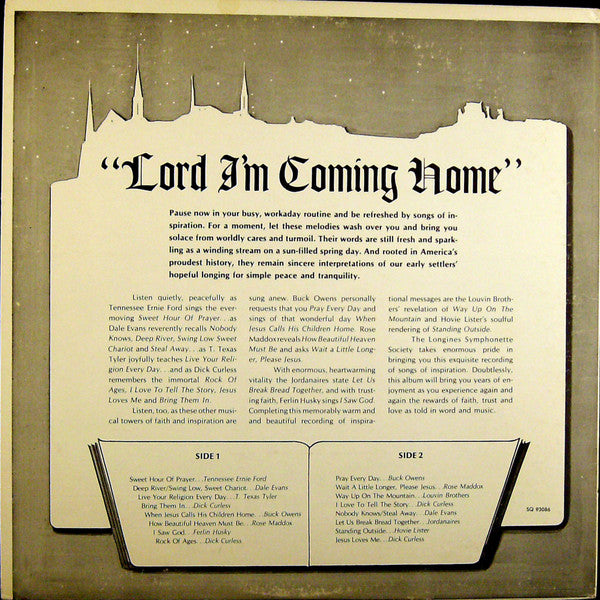 Various : Lord, I'm Coming Home Volume One (LP, Comp, Club)