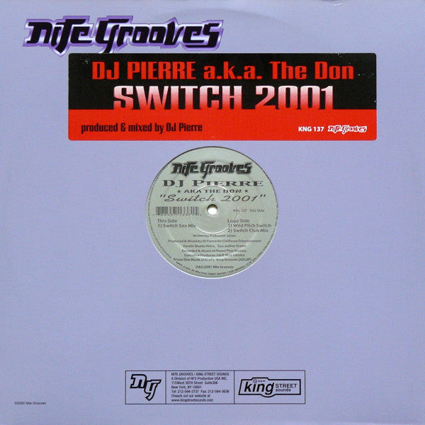 DJ Pierre a.k.a. The Don : Switch 2001 (12")