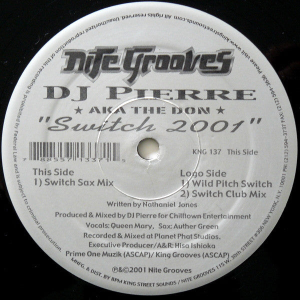 DJ Pierre a.k.a. The Don : Switch 2001 (12")