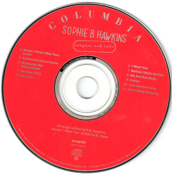 Sophie B. Hawkins : Tongues And Tails (CD, Album, RP)