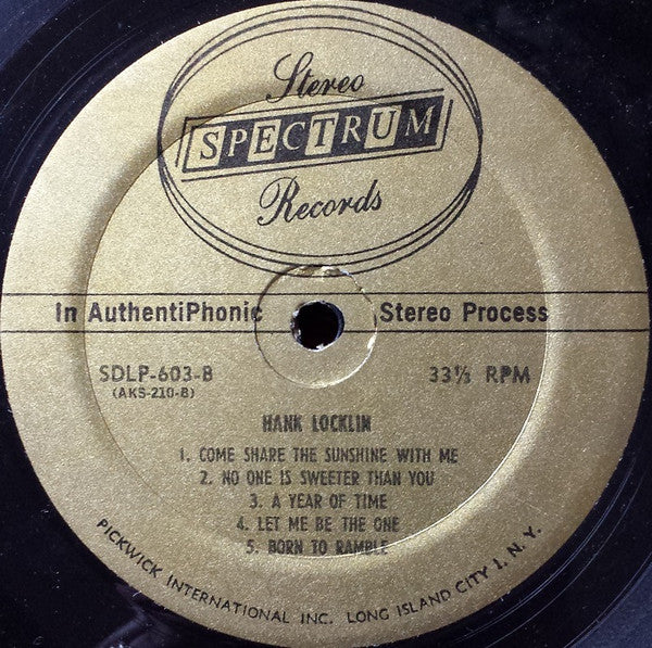 Hank Locklin : Original Country And Western Stars Hank Locklin (LP)