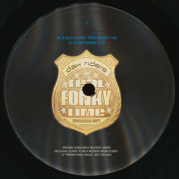 Dax Riders : Real Fonky Time (12", Promo)