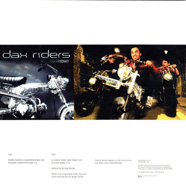 Dax Riders : Real Fonky Time (12", Promo)