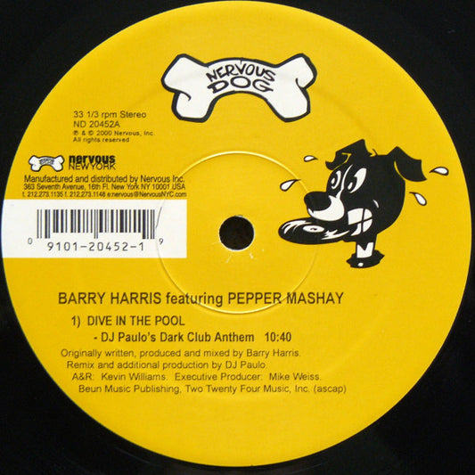 Barry Harris Featuring Pepper Mashay : Dive In The Pool (12")