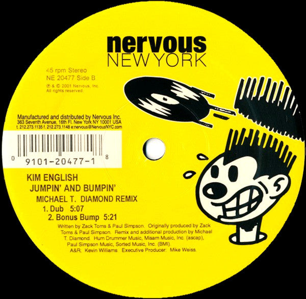Kim English : Jumpin' And Bumpin' (Michael T. Diamond Remix) (12")