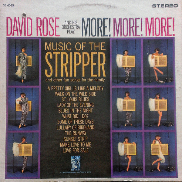 David Rose & His Orchestra : More! More! More! Music Of The Stripper And Other Fun Songs For The Family (LP, Album)