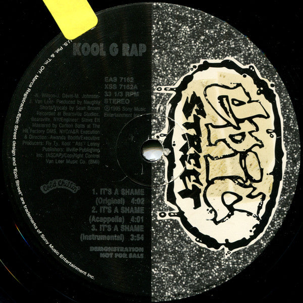 Kool G Rap : It's A Shame (12", Promo)