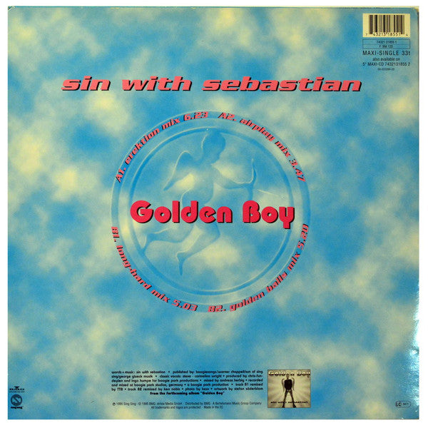Sin With Sebastian : Golden Boy (12", Maxi)