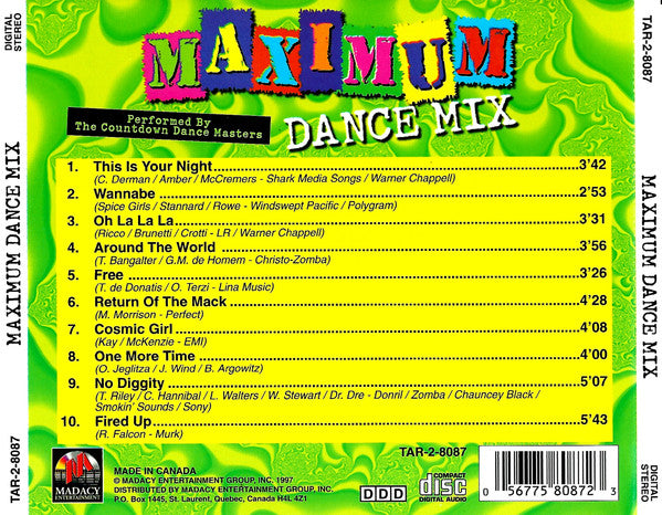 The Countdown Dance Masters : Maximum Dance Mix (3xCD, Album, Comp)
