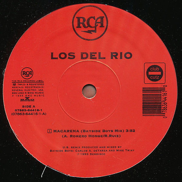 Los Del Rio / Matrix (2) : Macarena (Bayside Boys Mix) / Can You Feel It (12")