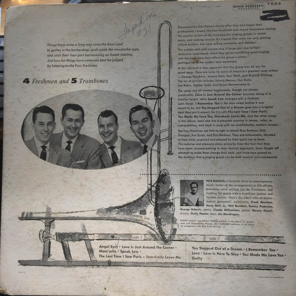 The Four Freshmen : Four Freshmen And 5 Trombones (LP)