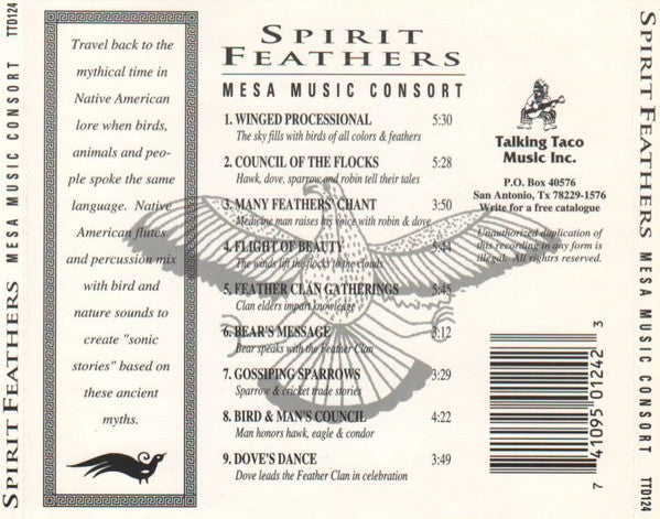 Mesa Music Consort : Spirit Feathers (CD, Album)