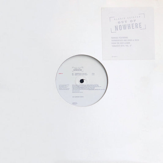 Gloria Estefan : Out Of Nowhere (12", Single, Promo)