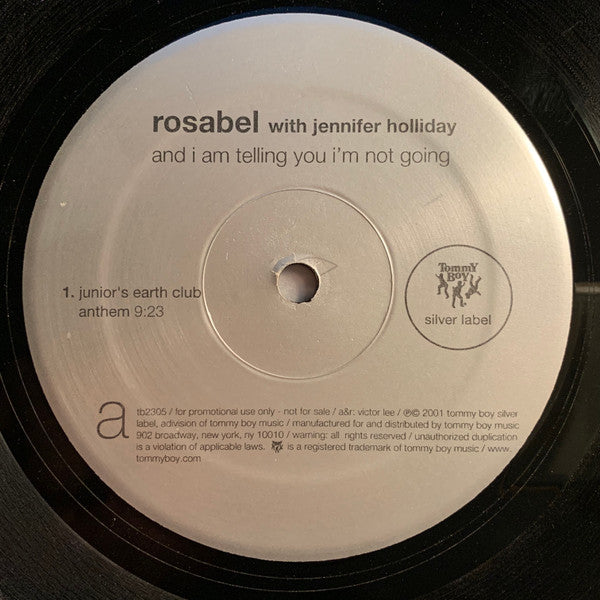 Rosabel : And I Am Telling You I'm Not Going (12", Promo)