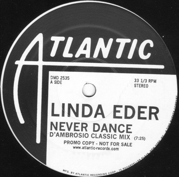 Linda Eder : Never Dance (2x12", Promo)