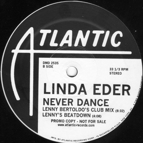 Linda Eder : Never Dance (2x12", Promo)