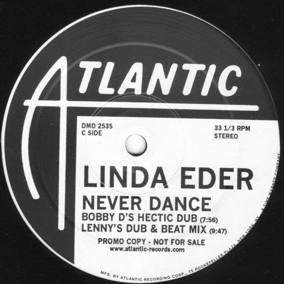Linda Eder : Never Dance (2x12", Promo)
