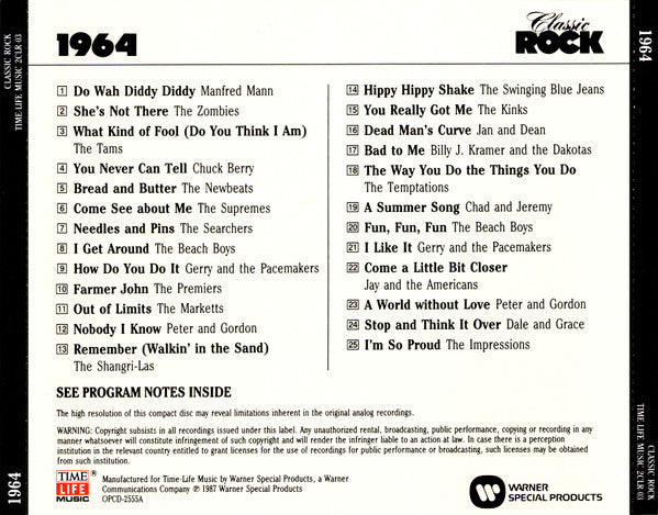 Various : Classic Rock 1964 (CD, Comp, RE)