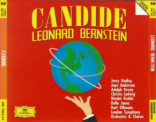 Leonard Bernstein, Jerry Hadley, June Anderson, Adolph Green, Christa Ludwig, Nicolai Gedda, Della Jones, Kurt Ollmann, London Symphony Orchestra & Chorus* : Candide (2xCD, Album)