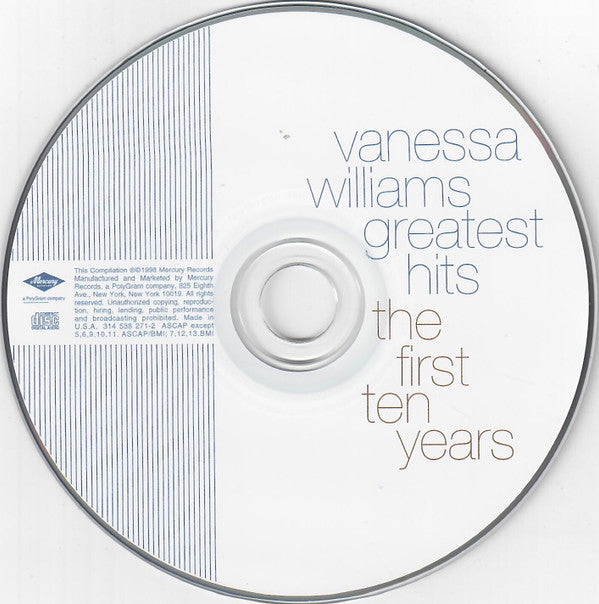 Vanessa Williams : Greatest Hits: The First Ten Years (CD, Comp)