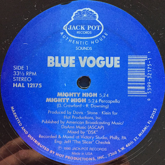 Blue Vogue : Mighty High (12")