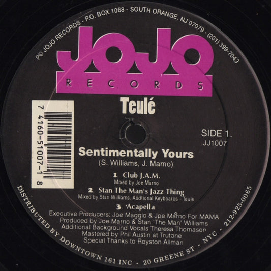 Teulé : Sentimentally Yours (12")