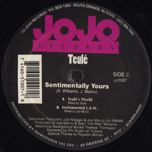 Teulé : Sentimentally Yours (12")