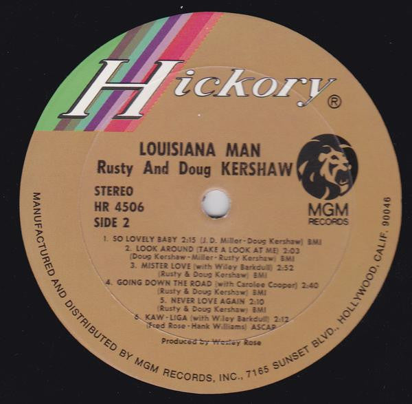 Rusty & Doug Kershaw : Louisiana Man (LP, Album, RE)