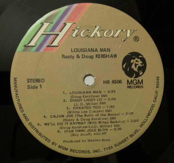 Rusty & Doug Kershaw : Louisiana Man (LP, Album, RE)