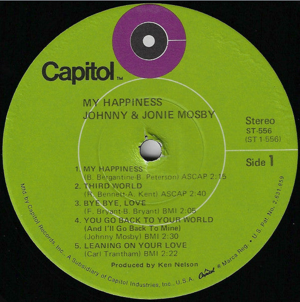 Johnny & Jonie Mosby : My Happiness (LP)