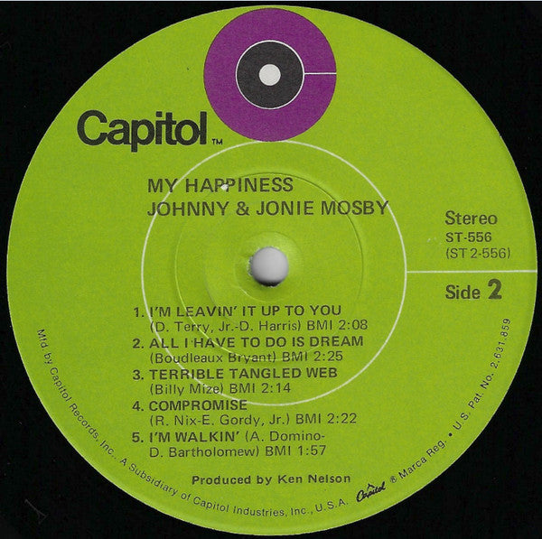 Johnny & Jonie Mosby : My Happiness (LP)