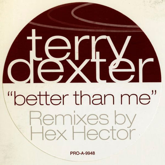 Terry Dexter : Better Than Me (Remixes By Hex Hector) (12", Promo)