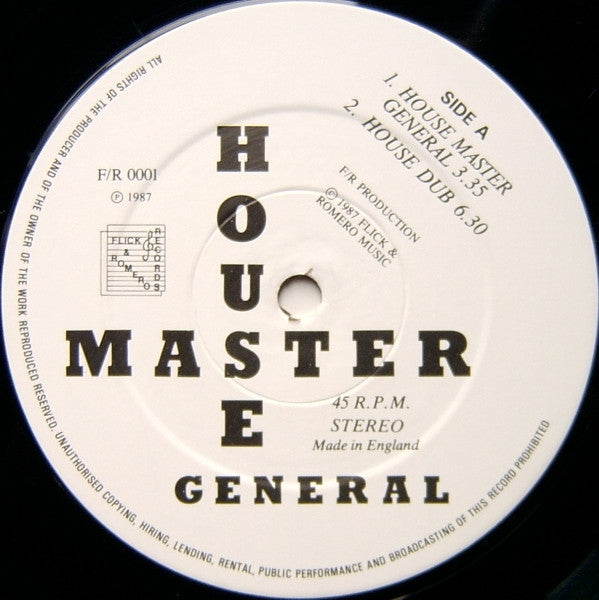 Housemaster General : House Master General (12")
