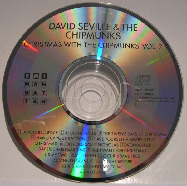 The Chipmunks : Alvin, Simon And Theodore With David Seville : Christmas With The Chipmunks Vol. 2 (CD, Club, RE)