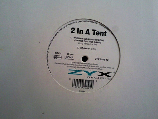 2InATent : When I'm Cleaning Windows (Turned Out Nice Again) (12")