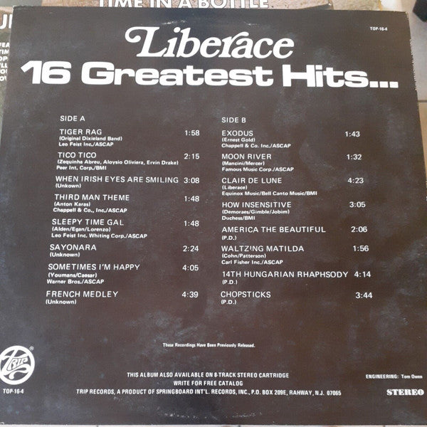 Liberace : 16 Greatest Hits (LP, Comp)