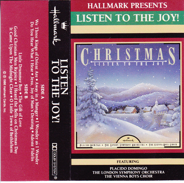 Placido Domingo / The London Symphony Orchestra / Die Wiener Sängerknaben : Christmas: Listen To The Joy (Cass, Album, Dol)