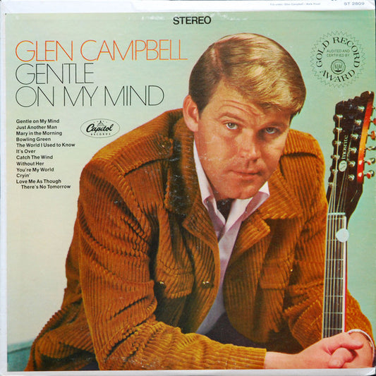 Glen Campbell : Gentle On My Mind (LP, Album, Jac)
