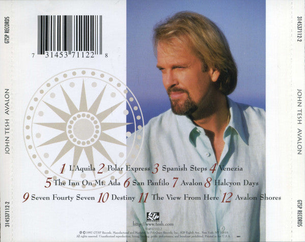 John Tesh : Avalon (CD, Album)