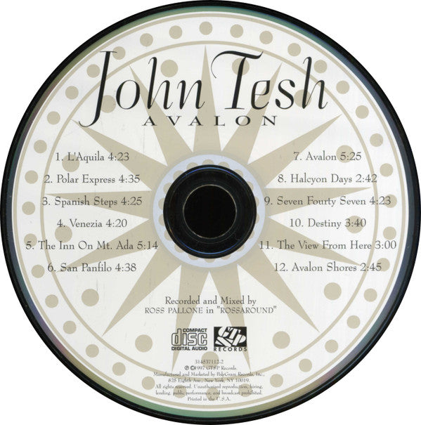 John Tesh : Avalon (CD, Album)