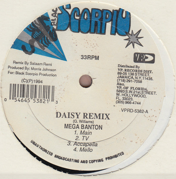 Mega Banton : Season Your Pot / Daisy Remix (12")