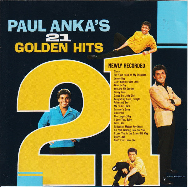 Paul Anka : 21 Golden Hits (CD, Comp, RE)