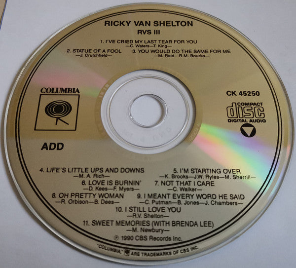 Ricky Van Shelton : RVS III (CD, Album)