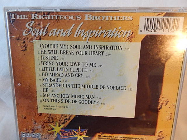 The Righteous Brothers : Soul And Inspiration (CD, Comp)