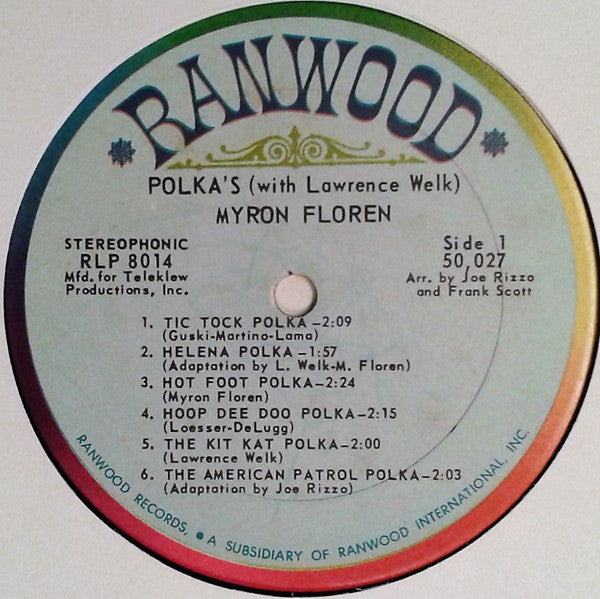 Lawrence Welk & Myron Floren : Polkas (LP, Album)