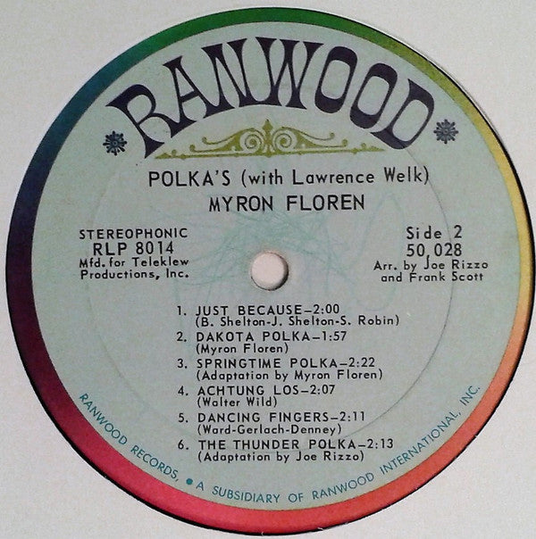 Lawrence Welk & Myron Floren : Polkas (LP, Album)