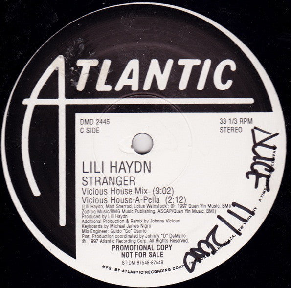 Lili Haydn : Stranger (2x12", Promo)