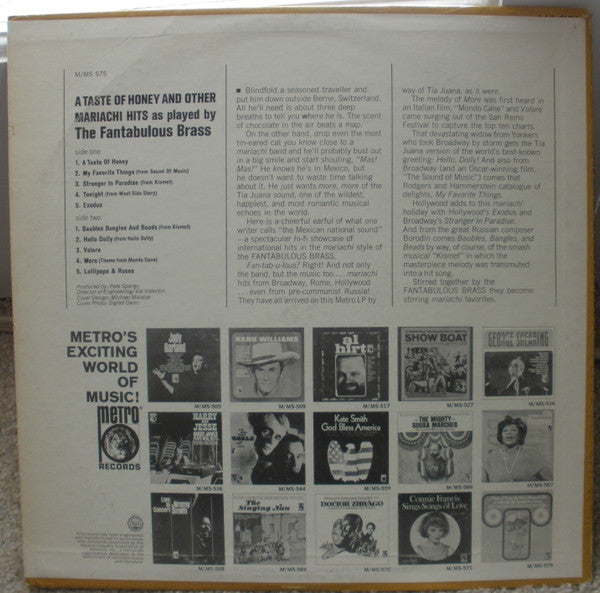 The Fantabulous Brass : A Taste Of Honey & Other Mariachi Hits (LP)