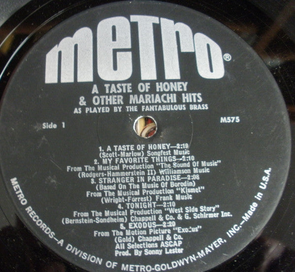 The Fantabulous Brass : A Taste Of Honey & Other Mariachi Hits (LP)