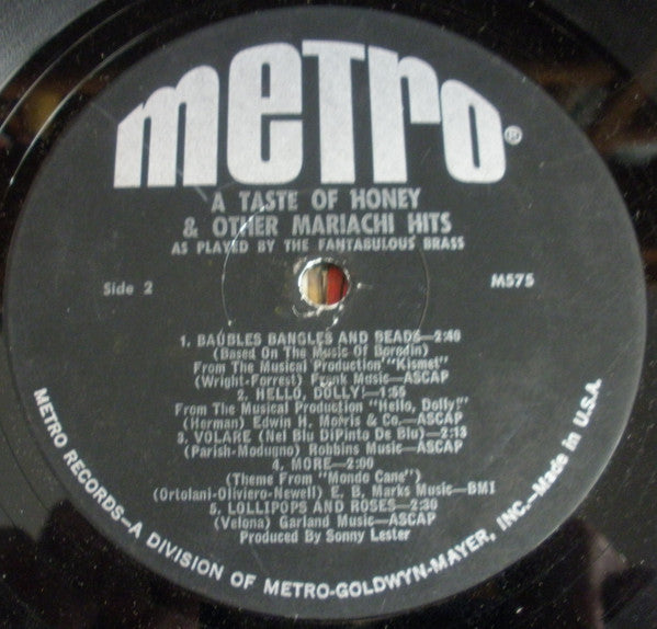 The Fantabulous Brass : A Taste Of Honey & Other Mariachi Hits (LP)